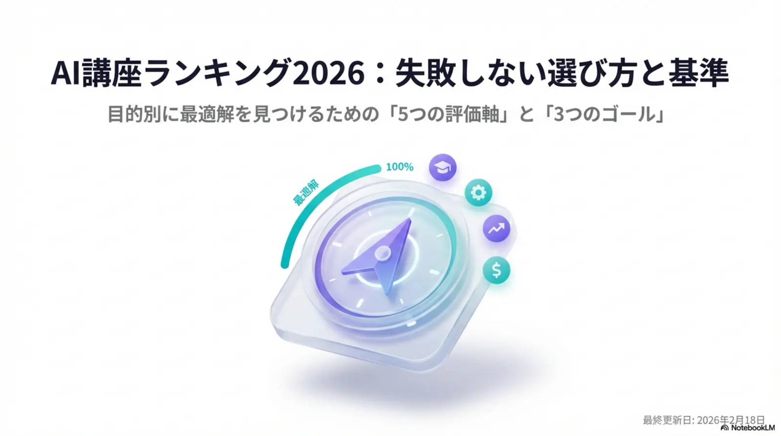 AI講座ランキング2026|選び方の基準と目的別おすすめ